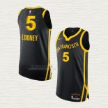 Maglia Kevon Looney NO 5 Golden State Warriors Citta Autentico 2023-24 Nero