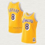 Maglia Kobe Bryant NO 8 Los Angeles Lakers Mitchell & Ness 1996-97 Giallo