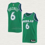 Maglia Kristaps Porzingis NO 6 Dallas Mavericks Hardwood Classic 2020-21 Verde