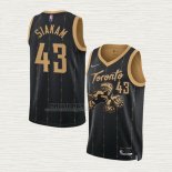 Maglia Pascal Siakam NO 43 Toronto Raptors Citta 2021-22 Nero