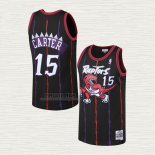 Maglia Vince Carter NO 15 Toronto Raptors Mitchell & Ness 1998-99 Nero