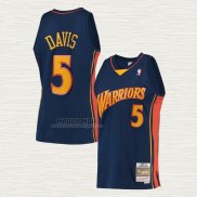 Maglia Baron Davis NO 5 Golden State Warriors Mitchell & Ness 2006-07 Blu