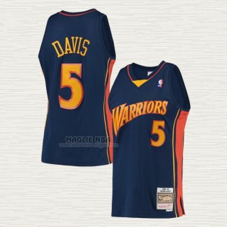 Maglia Baron Davis NO 5 Golden State Warriors Mitchell & Ness 2006-07 Blu