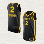 Maglia Brandin Podziemski NO 2 Golden State Warriors Citta Autentico 2023-24 Nero