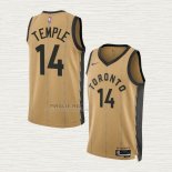 Maglia Garrett Temple NO 14 Toronto Raptors Citta 2023-24 Or