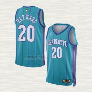 Maglia Gordon Hayward NO 20 Charlotte Hornets Classic 2023-24 Verde