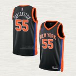 Maglia Isaiah Hartenstein NO 55 New York Knicks Citta 2022-23 Nero