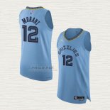 Maglia Ja Morant NO 12 Memphis Grizzlies Statement Autentico 2021-22 Blu