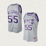 Maglia Jason Williams NO 55 Sacramento Kings Mitchell & Ness 2000-01 Grigio