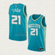 Maglia Jt Thor NO 21 Charlotte Hornets Citta 2023-24 Verde