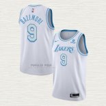 Maglia Kent Bazemore NO 9 Los Angeles Lakers Citta 2021-22 Bianco