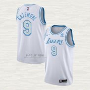 Maglia Kent Bazemore NO 9 Los Angeles Lakers Citta 2021-22 Bianco