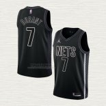 Maglia Kevin Durant NO 7 Brooklyn Nets Statement 2022-23 Nero
