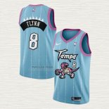 Maglia Malachi Flynn NO 8 Toronto Raptors Citta 2020-21 Rosa Blu