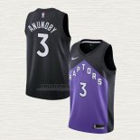 Maglia OG Anunoby NO 3 Toronto Raptors Earned 2020-21 Nero Viola