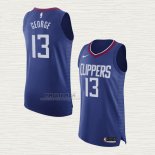 Maglia Paul George NO 13 Los Angeles Clippers Icon Autentico 2020-21 Blu