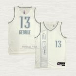 Maglia Paul George NO 13 Oklahoma City Thunder Citta 2021-22 Bianco