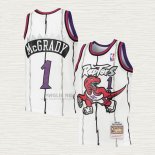 Maglia Tracy Mcgrady NO 1 Bambino Toronto Raptors Mitchell & Ness 1998-99 Bianco
