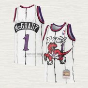 Maglia Tracy Mcgrady NO 1 Bambino Toronto Raptors Mitchell & Ness 1998-99 Bianco