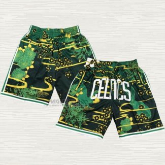 Pantaloncini Boston Celtics Mitchell & Ness Just Don Lunar New Year Verde