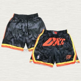 Pantaloncini Oklahoma City Thunder Citta Just Don 2023-24 Nero